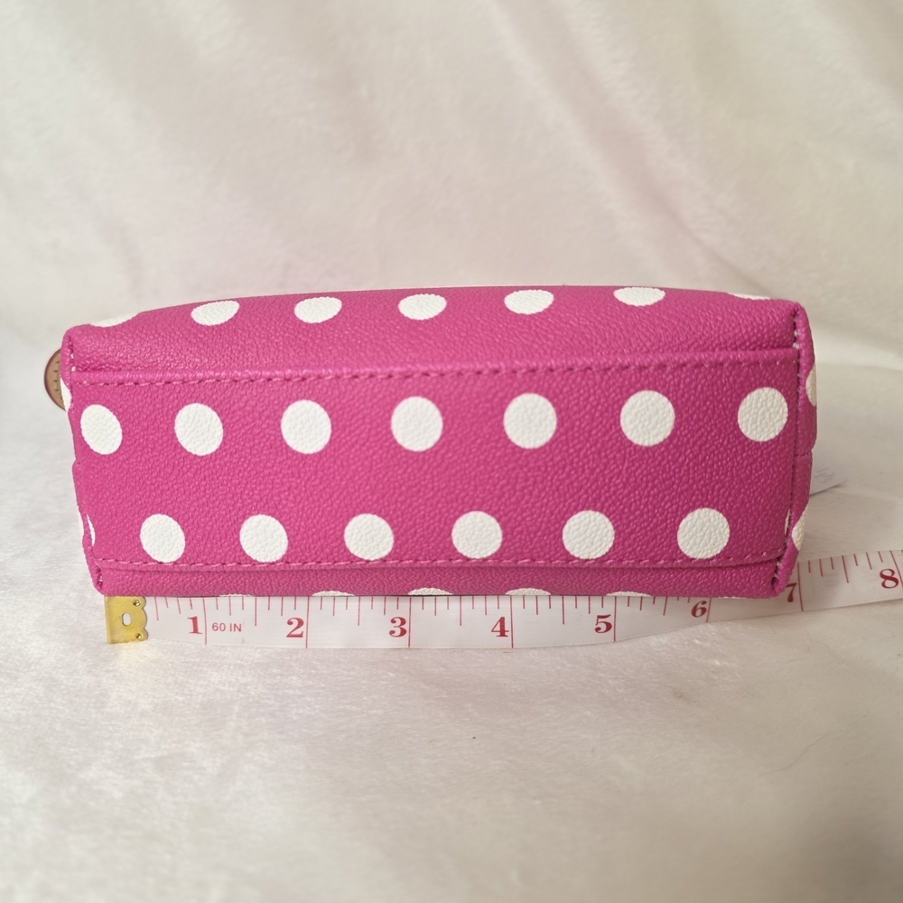 Dooney & Bourke Pink Polka Dot Cosmetic Bag Pouch. NWT - Picture 3 of 5